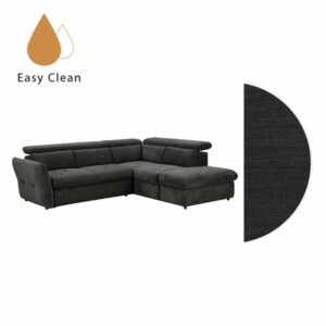 MONSERAT ΚΑΝΑΠΕΣ ΚΡΕΒΑΤΙ ΓΩΝΙΑ ΔΕΞΙΑ ΑΝΘΡΑΚΙ 254x224x90 70-0396