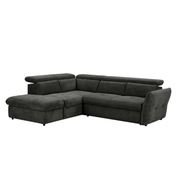 MONSERAT ΚΑΝΑΠΕΣ ΚΡΕΒΑΤΙ ΓΩΝΙΑ ΑΡΙΣΤΕΡΗ ΑΝΘΡΑΚΙ 254x224x90 70-0397 - Image 3