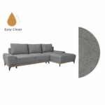 NATURA ΚΑΝΑΠΕΣ ΚΡΕΒΑΤΙ ΓΩΝΙΑ ΔΕΞΙΑ TAUPE 283x164x90 70-0398