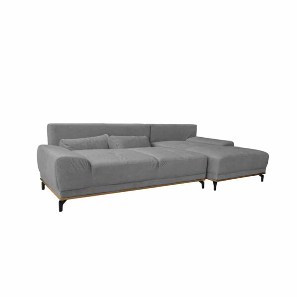 NATURA ΚΑΝΑΠΕΣ ΚΡΕΒΑΤΙ ΓΩΝΙΑ ΔΕΞΙΑ TAUPE 283x164x90 70-0398 - Image 5