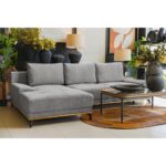 NATURA ΚΑΝΑΠΕΣ ΚΡΕΒΑΤΙ ΓΩΝΙΑ ΑΡΙΣΤΕΡΗ TAUPE 283x164x90 70-0399 - Image 3