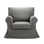 ASHLEY ΠΟΛΥΘΡΟΝΑ ΜΕ ΑΠΟΣΥΡΟΜΕΝΟ ΚΑΛΥΜΜΑ SILVER TWIST 19 97x85x95 71-0020 - Image 2