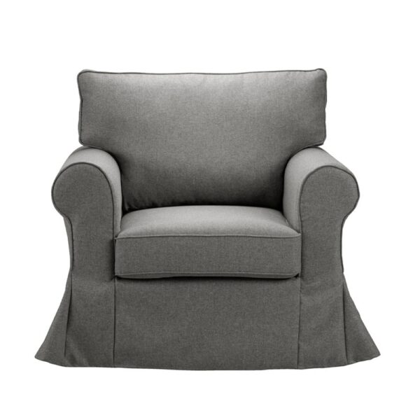 ASHLEY ΠΟΛΥΘΡΟΝΑ ΜΕ ΑΠΟΣΥΡΟΜΕΝΟ ΚΑΛΥΜΜΑ SILVER TWIST 19 97x85x95 71-0020 - Image 2