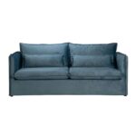 ONE ONLY ΚΑΝΑΠΕΣ 3ΘΕΣΙΟΣ ΜΕ ΑΠΟΣΥΡΟΜΕΝΟ ΓΑΛΑΖΙΟ ΣΚΟΥΡΟ 209x90x87 71-0021 - Image 2