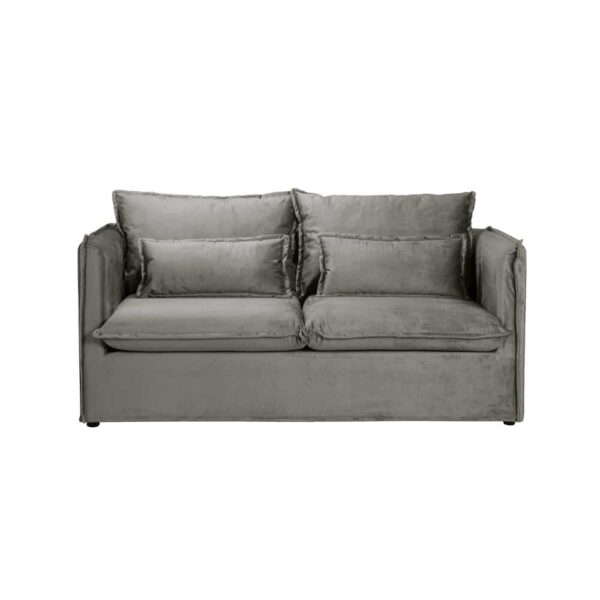 ONE ONLY ΚΑΝΑΠΕΣ 2ΘΕΣΙΟΣ ΜΕ ΑΠΟΣΥΡΟΜΕΝΟ ΓΚΡΙ 176x90x87 71-0024 - Image 2