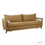 COMMODO ΚΑΝΑΠΕΣ ΚΡΕΒΑΤΙ 3ΘΕΣΙΟΣ CAMEL NEVE 17 BEIGE NEVE 13 230x81x88 71-0036