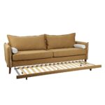 COMMODO ΚΑΝΑΠΕΣ ΚΡΕΒΑΤΙ 3ΘΕΣΙΟΣ CAMEL NEVE 17 BEIGE NEVE 13 230x81x88 71-0036 - Image 3