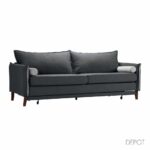 COMMODO ΚΑΝΑΠΕΣ ΚΡΕΒΑΤΙ 3ΘΕΣΙΟΣ ΑΝΘΡΑΚΙ NEVE 97 ΓΚΡΙ NEVE 83 230x81x88 71-0037