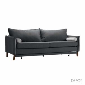 COMMODO ΚΑΝΑΠΕΣ ΚΡΕΒΑΤΙ 3ΘΕΣΙΟΣ ΑΝΘΡΑΚΙ NEVE 97 ΓΚΡΙ NEVE 83 230x81x88 71-0037