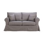 ASHLEY ΚΑΝΑΠΕΣ 2ΘΕΣΙΟΣ ΜΕ ΑΠΟΣΥΡΟΜΕΝΟ ΓΚΡΙ TWIST 19 173x85x95 71-0052 - Image 2