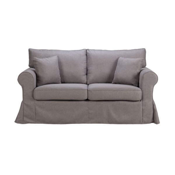 ASHLEY ΚΑΝΑΠΕΣ 2ΘΕΣΙΟΣ ΜΕ ΑΠΟΣΥΡΟΜΕΝΟ ΓΚΡΙ TWIST 19 173x85x95 71-0052 - Image 2