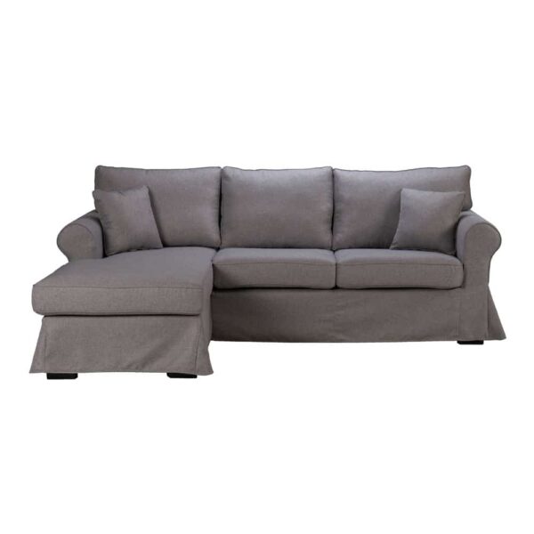 ASHLEY ΚΑΝΑΠΕΣ ΓΩΝΙΑ ΑΡΙΣΤΕΡΗ ΜΕ ΑΠΟΣΥΡΟΜΕΝΟ ΓΚΡΙ TWIST 19 236x171x91 71-0058 - Image 2