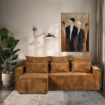 SAY ΚΑΝΑΠΕΣ ΚΡΕΒΑΤΙ ΑΝΑΣΤΡΕΨΙΜΗ CAMEL LINCOLN D 48 238x148x92 71-0232 - Image 2