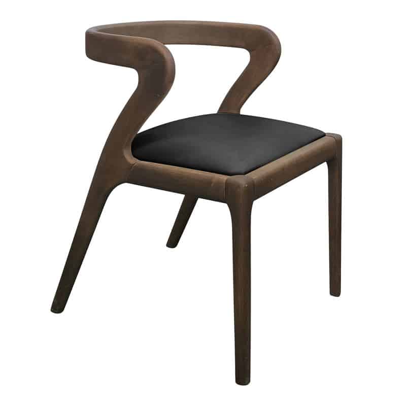 avery-karekla-trapezarias-apochrosi-karydi-pu-mavro-enlarge AVERY Καρέκλα Τραπεζαρίας, Απόχρωση Καρυδί, Pu Μαύρο 50x55x72cm - Image 1