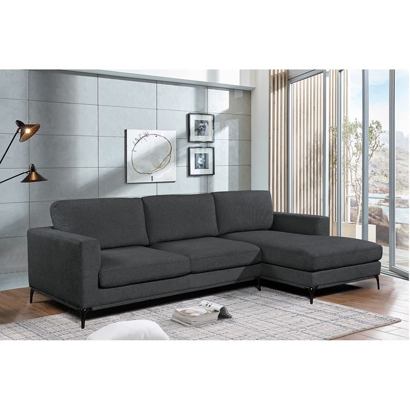 banco-kanapes-saloniou-kathistikou-gonia-anastrepsimos-yfasma-gkri-enlarge BANCO Καναπές Σαλονιού - Καθιστικού, Γωνία Αναστρέψιμος Ύφασμα Γκρι 302x172x105cm H.88cm - Image 1