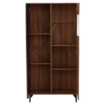 ΒΙΤΡΙΝΑ ΣΕΙΡΑ HARRY HM18011.01 ΜΕΛΑΜΙΝΗ ΦΥΣΙΚΟ ΞΥΛΟΥ-ΜΑΥΡΟ 90x40x185Υεκ. - Image 5