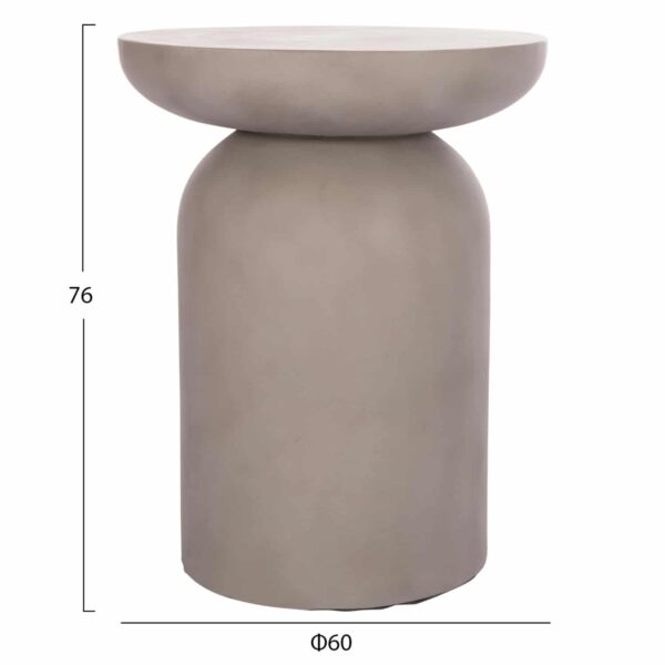 ΒΟΗΘΗΤΙΚΟ ΤΡΑΠΕΖΙ ANNA HM18160.03 FIBER CEMENT ΣΕ ΓΚΡΙ--Φ60x76Υεκ. - Image 2