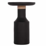 ΒΟΗΘΗΤΙΚΟ ΤΡΑΠΕΖΙ TRED(T) HM18169.01 FIBER CEMENT ΜΑΥΡΟ-ΦΥΣΙΚΟ RATTAN--Φ40x61Υεκ. - Image 3