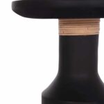 ΒΟΗΘΗΤΙΚΟ ΤΡΑΠΕΖΙ TRED(T) HM18169.01 FIBER CEMENT ΜΑΥΡΟ-ΦΥΣΙΚΟ RATTAN--Φ40x61Υεκ. - Image 4