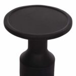 ΒΟΗΘΗΤΙΚΟ ΤΡΑΠΕΖΙ TRED(T) HM18169.01 FIBER CEMENT ΜΑΥΡΟ-ΦΥΣΙΚΟ RATTAN--Φ40x61Υεκ. - Image 5