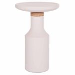 ΒΟΗΘΗΤΙΚΟ ΤΡΑΠΕΖΙ TRED(T) HM18169.02 FIBER CEMENT ΛΕΥΚΟ-ΦΥΣΙΚΟ RATTAN--Φ40x61Υεκ.