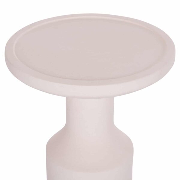 ΒΟΗΘΗΤΙΚΟ ΤΡΑΠΕΖΙ TRED(T) HM18169.02 FIBER CEMENT ΛΕΥΚΟ-ΦΥΣΙΚΟ RATTAN--Φ40x61Υεκ. - Image 4