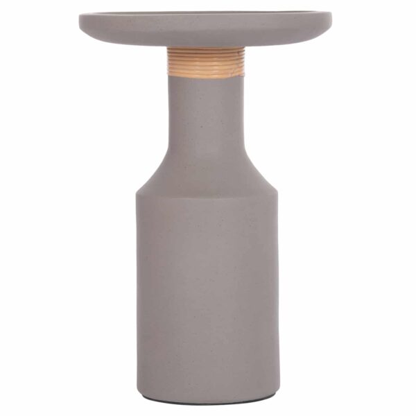 ΒΟΗΘΗΤΙΚΟ ΤΡΑΠΕΖΙ TRED(T) HM18169.03 FIBER CEMENT ΓΚΡΙ-ΦΥΣΙΚΟ RATTAN--Φ40x61Υεκ. - Image 3