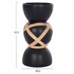 ΔΙΑΚΟΣΜΗΤΙΚΟ ΒΑΖΟ ΔΑΠΕΔΟΥ MAYNARD HM4672.01L TERRACOTTA ΜΑΥΡΟ-RATTAN Φ32x62.5Υεκ - Image 2