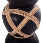 ΔΙΑΚΟΣΜΗΤΙΚΟ ΒΑΖΟ ΔΑΠΕΔΟΥ MAYNARD HM4672.01L TERRACOTTA ΜΑΥΡΟ-RATTAN Φ32x62.5Υεκ - Image 5