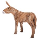 ΔΙΑΚΟΣΜΗΤΙΚΟ ΓΑΙΔΟΥΡΑΚΙ HM4387 ΑΝΑΚΥΛΩΜΕΝΟ ΞΥΛΟ ΤΕΑΚ ΣΕ ΦΥΣΙΚΟ 103x33x99,5Υεκ. - Image 5