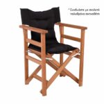 Ύφασμα για Πολυθρόνα Σκηνοθέτη, Γέμισμα Comforel, Καπιτονέ, Απόχρωση Μαύρο 48/55x75cm Πάχος 5cm - Image 4