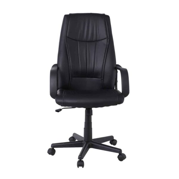 BF1410 Πολυθρόνα Γραφείου Διευθυντή Pu Μαύρο 61x68x104/114cm - Image 5