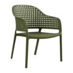 MALAGA Set Σαλόνι Κήπου PP-UV Πράσινο: Καναπές + 2 Πολυθρόνες + Τραπεζάκι Τραπεζάκι+Καναπέ+2 Πολυθρόνες - Image 3