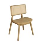 LORIAN Καρέκλα Τραπεζαρίας, Απόχρωση Φυσικό 48x54x82cm - Image 2