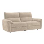 DALLAS Relax Καναπές 3-θέσιος Σαλονιού - Καθιστικού, Ύφασμα Μπεζ 205x95x98cm - Image 3