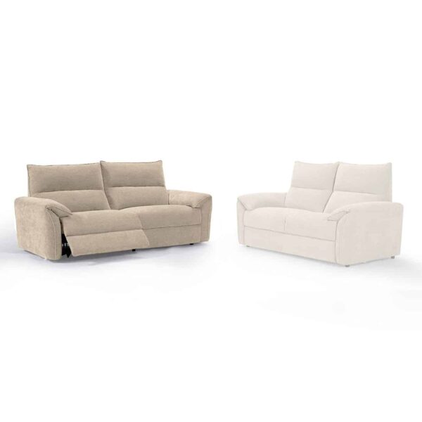 DALLAS Relax Καναπές 3-θέσιος Σαλονιού - Καθιστικού, Ύφασμα Μπεζ 205x95x98cm - Image 5