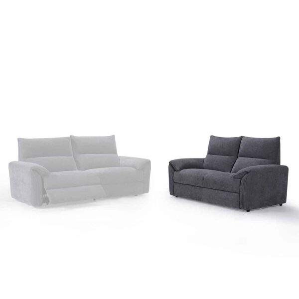 DALLAS Καναπές 2-θέσιος Σαλονιού - Καθιστικού, Ύφασμα Γκρι 166x95x98cm - Image 3