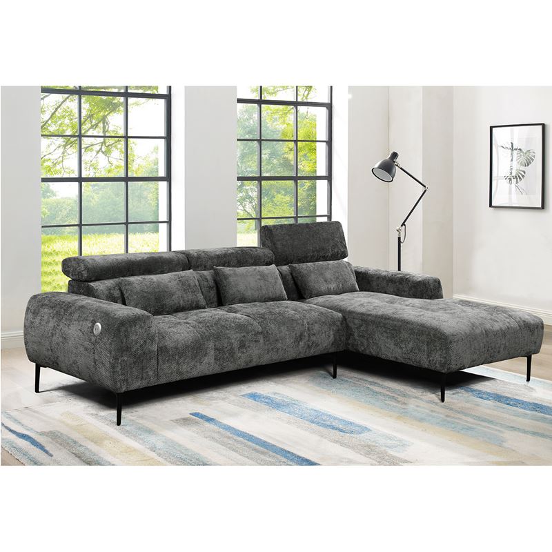 elora-kanapes-saloniou-aristeri-gonia-anaklinomena-kefalaria-yfasma-gkri-enlarge ELORA Καναπές Σαλονιού Αριστερή Γωνία, Ανακλινόμενα Κεφαλάρια, Ύφασμα Γκρι 261x171x95cm H.79/94cm - Image 1