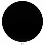 ΕΠΙΦΑΝΕΙΑ ΤΡΑΠΕΖΙΟΥ HPL ΣΤΡΟΓΓΥΛΗ HM6351.21 ΜΑΥΡΗ Φ120εκ. - Image 2