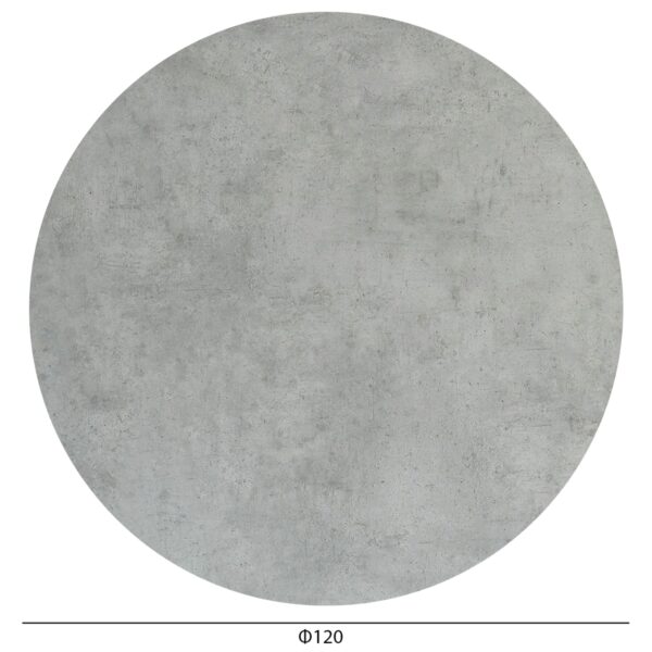 ΕΠΙΦΑΝΕΙΑ ΤΡΑΠΕΖΙΟΥ HPL ΣΤΡΟΓΓΥΛΗ HM6351.32 CEMENT Φ120εκ. - Image 2