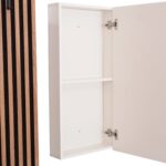 ΕΠΙΠΛΟ ΕΙΣΟΔΟΥ ΜΕ ΚΑΘΡΕΠΤΗ MYLES HM18080.01 ΜΕΛΑΜΙΝΗ ΣΟΝΑΜΑ-ΛΕΥΚΟ 100x37x200Υεκ - Image 6