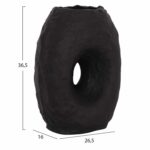 ΕΠΙΤΡΑΠΕΖΙΟ ΔΙΑΚΟΣΜΗΤΙΚΟ ΒΑΖΟ NAMENTIS HM4673.01L ΜΑΥΡΗ ΤΕΡΑΚΟΤΑ--26.5x16x36.5Υεκ - Image 2