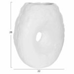 ΕΠΙΤΡΑΠΕΖΙΟ ΔΙΑΚΟΣΜΗΤΙΚΟ ΒΑΖΟ NAMENTIS HM4673.02S ΛΕΥΚΗ ΤΕΡΑΚΟΤΑ--22x13x28Υεκ - Image 2