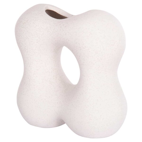 ΕΠΙΤΡΑΠΕΖΙΟ ΚΕΡΑΜΙΚΟ ΔΙΑΚΟΣΜΗΤΙΚΟ SEBOR HM4594.01 ΥΠΟΛΕΥΚΟ ΚΡΥΣΤΑΛΛΙΚΟ 18x9x18Υεκ - Image 4