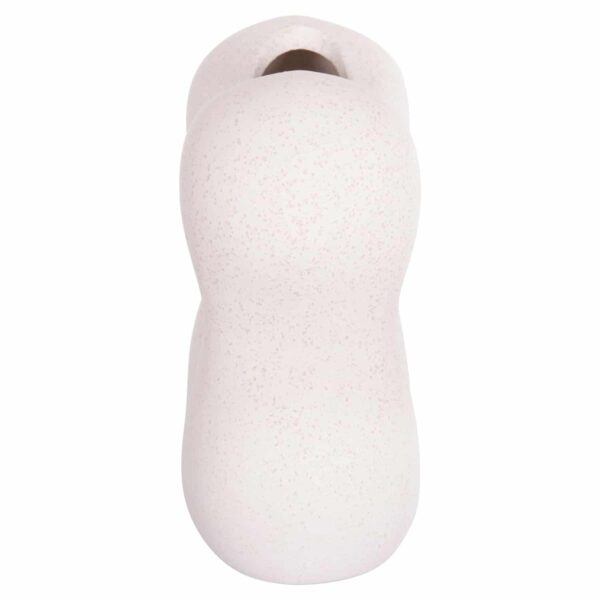 ΕΠΙΤΡΑΠΕΖΙΟ ΚΕΡΑΜΙΚΟ ΔΙΑΚΟΣΜΗΤΙΚΟ SEBOR HM4594.01 ΥΠΟΛΕΥΚΟ ΚΡΥΣΤΑΛΛΙΚΟ 18x9x18Υεκ - Image 5