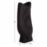 ΕΠΙΤΡΑΠΕΖΙΟ ΚΕΡΑΜΙΚΟ ΔΙΑΚΟΣΜΗΤΙΚΟ ΣΕΙΡΑ GLAΖΕ HM4609.02 ΜΑΥΡΟ ΜΑΤ 16.5x11x38Υεκ - Image 2