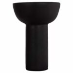 ΕΠΙΤΡΑΠΕΖΙΟ ΚΕΡΑΜΙΚΟ ΔΙΑΚΟΣΜΗΤΙΚΟ ELENDIL HM4602.02 ΜΑΥΡΟ ΜΑΤ Φ23x32Υ εκ - Image 3