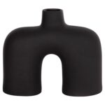 ΕΠΙΤΡΑΠΕΖΙΟ ΚΕΡΑΜΙΚΟ ΔΙΑΚΟΣΜΗΤΙΚΟ ISIL HM4600.02 ΜΑΥΡΟ ΜΑΤ 27x9,5x22,5Y εκ. - Image 3