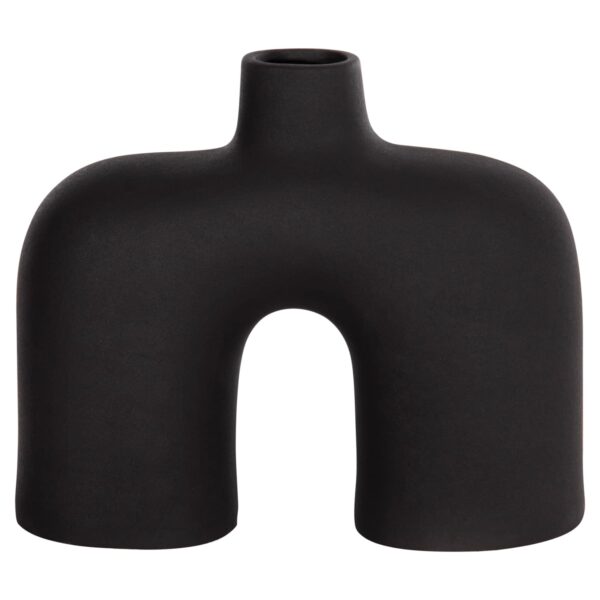 ΕΠΙΤΡΑΠΕΖΙΟ ΚΕΡΑΜΙΚΟ ΔΙΑΚΟΣΜΗΤΙΚΟ ISIL HM4600.02 ΜΑΥΡΟ ΜΑΤ 27x9,5x22,5Y εκ. - Image 3