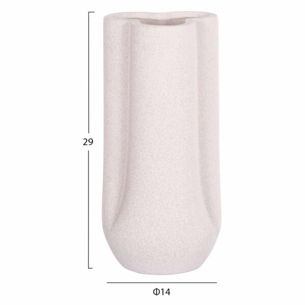 ΕΠΙΤΡΑΠΕΖΙΟ ΚΕΡΑΜΙΚΟ ΔΙΑΚΟΣΜΗΤΙΚΟ GLAΖΕ HM4612.01 ΚΡΥΣΤΑΛΛΙΚΟ ΥΠΟΛΕΥΚΟ Φ14x29Υεκ - Image 2